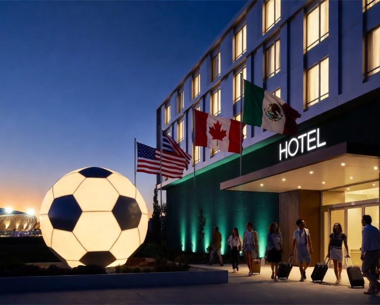 A guest checking in at a boutique hotel front desk