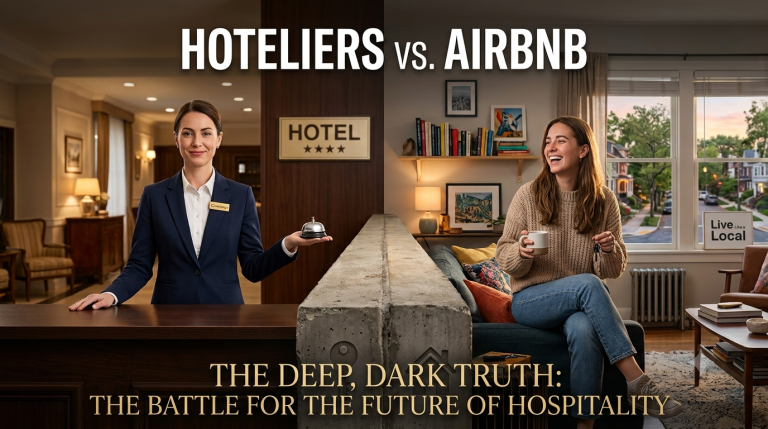 A guest checking in at a boutique hotel front desk