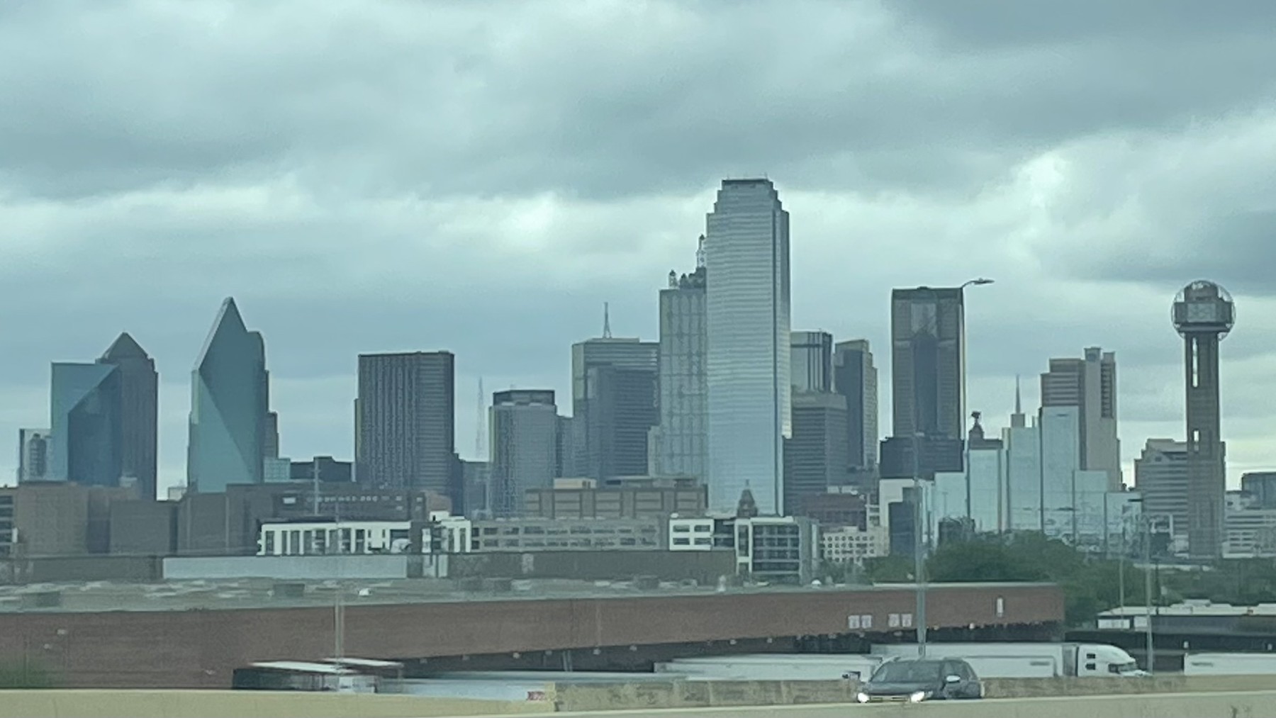 Panorama of the downtown Dallas skyline in 2025