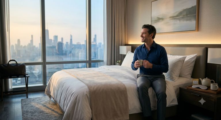 Only 55% of Americans wake up well-rested: hotel guest sleep