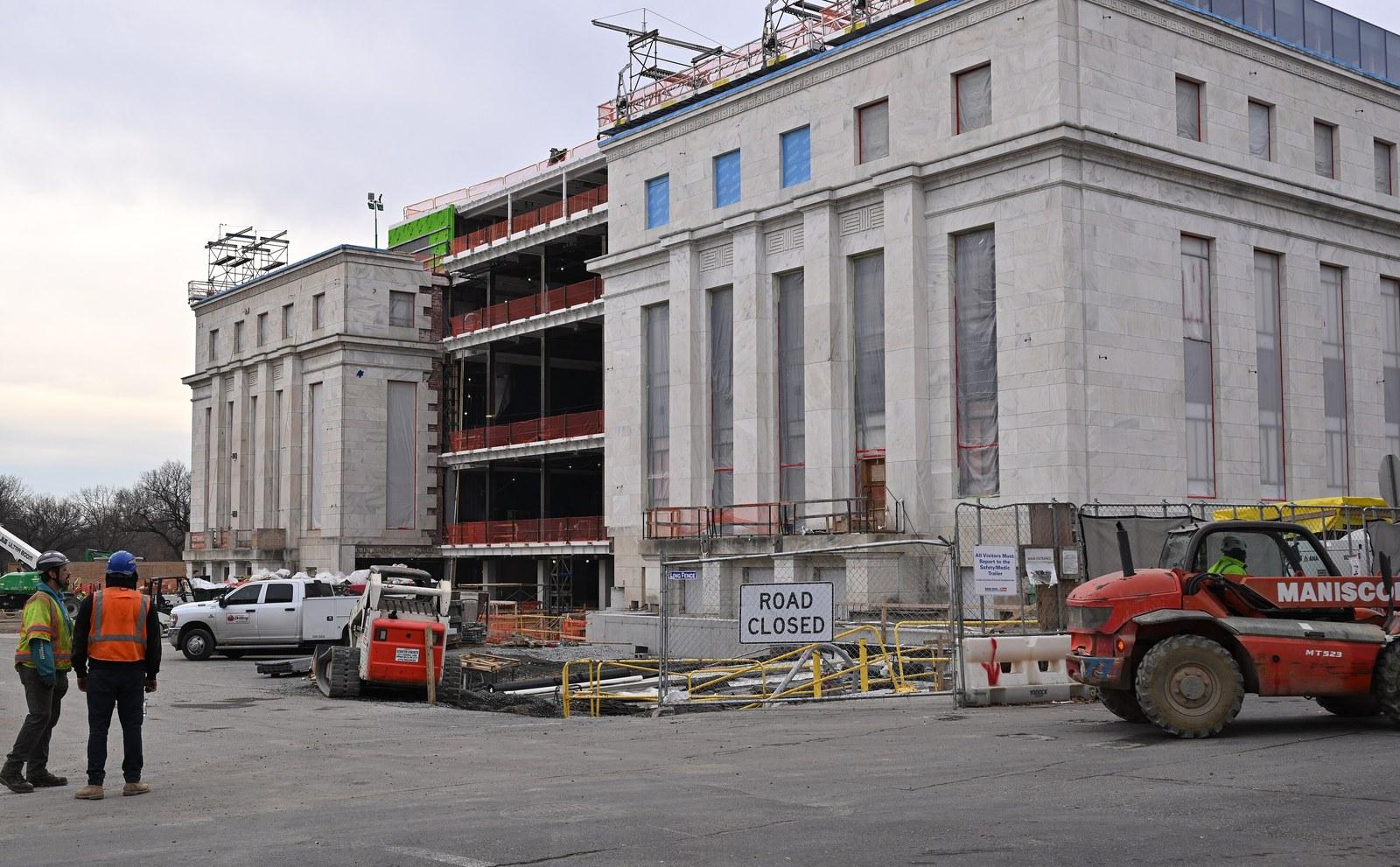 Marriner S. Eccles Federal Reserve Board Building in Washington during renovation