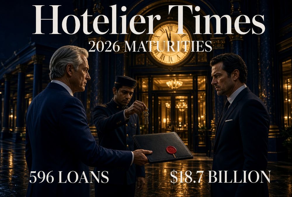$18.7 billion in U.S. hotel CMBS loans mature in 2026